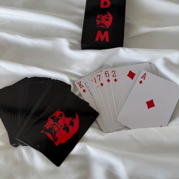 Depeche Mode candle, dopp kit, sleep mask, & playing cards - Picture 3 of 13